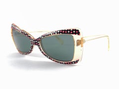 Mint Vintage " Butterfly " Multicolour Frame Grey Lenses 60'S France Sunglasses