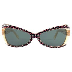 Mint Vintage " Butterfly " Multicolour Frame Grey Lenses 60'S France Sunglasses