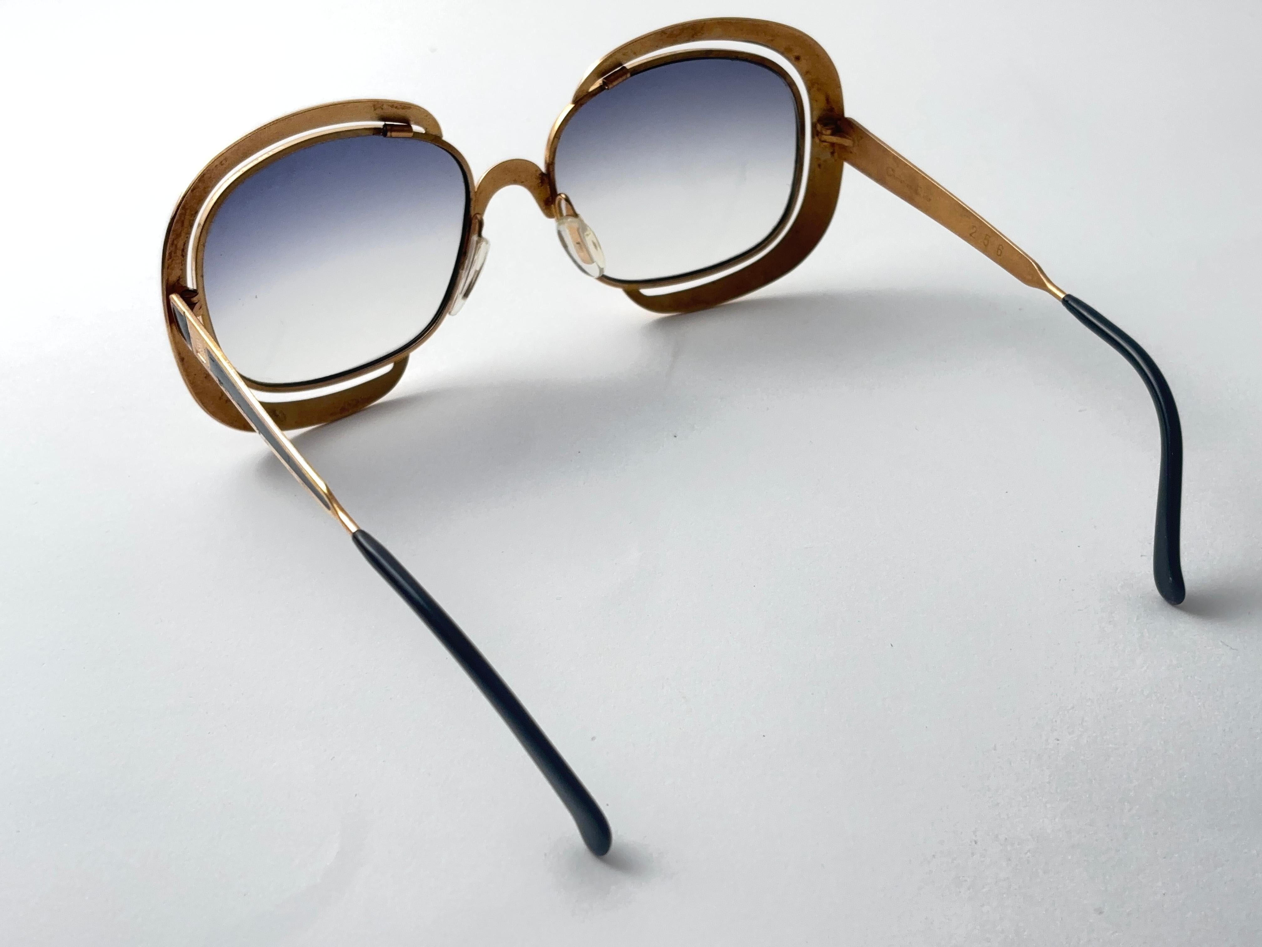 Occhiali da sole d'epoca Christian Dior Gold & Greene Made in Austria In condizioni ottime in vendita a Baleares, Baleares