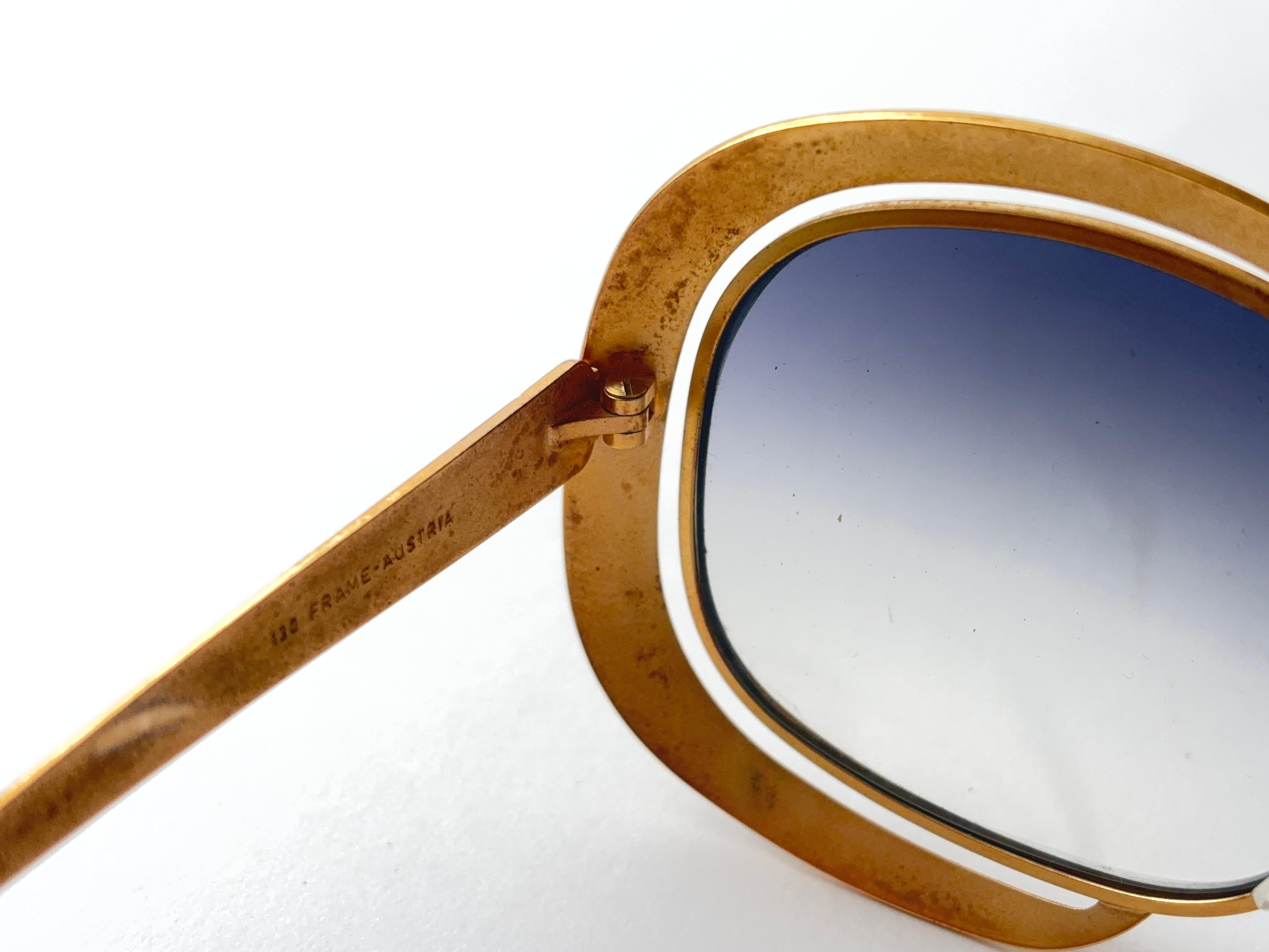 Donna Occhiali da sole d'epoca Christian Dior Gold & Greene Made in Austria in vendita