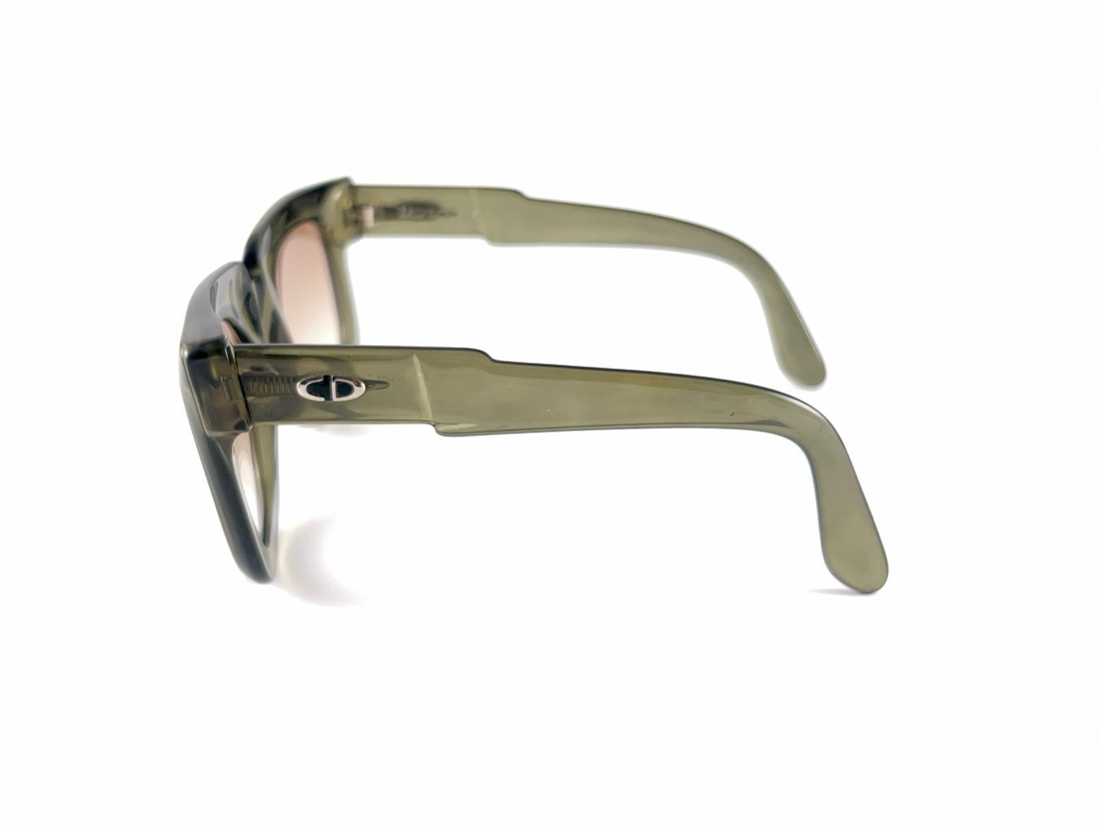 Men's Mint Vintage Christian Dior Monsieur 1202 Optyl Translucent Green 70'S Germany