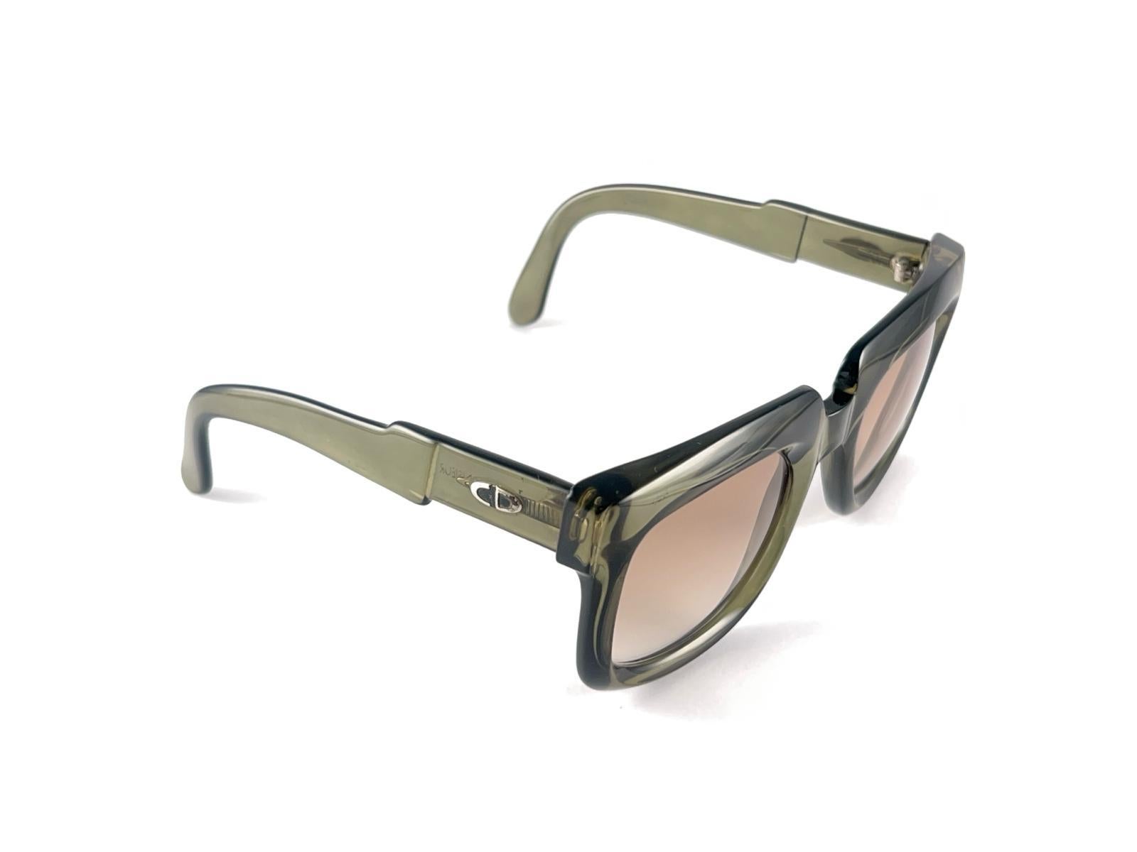 Mint Vintage Christian Dior Monsieur 1202 Optyl Translucent Green 70'S Germany 2