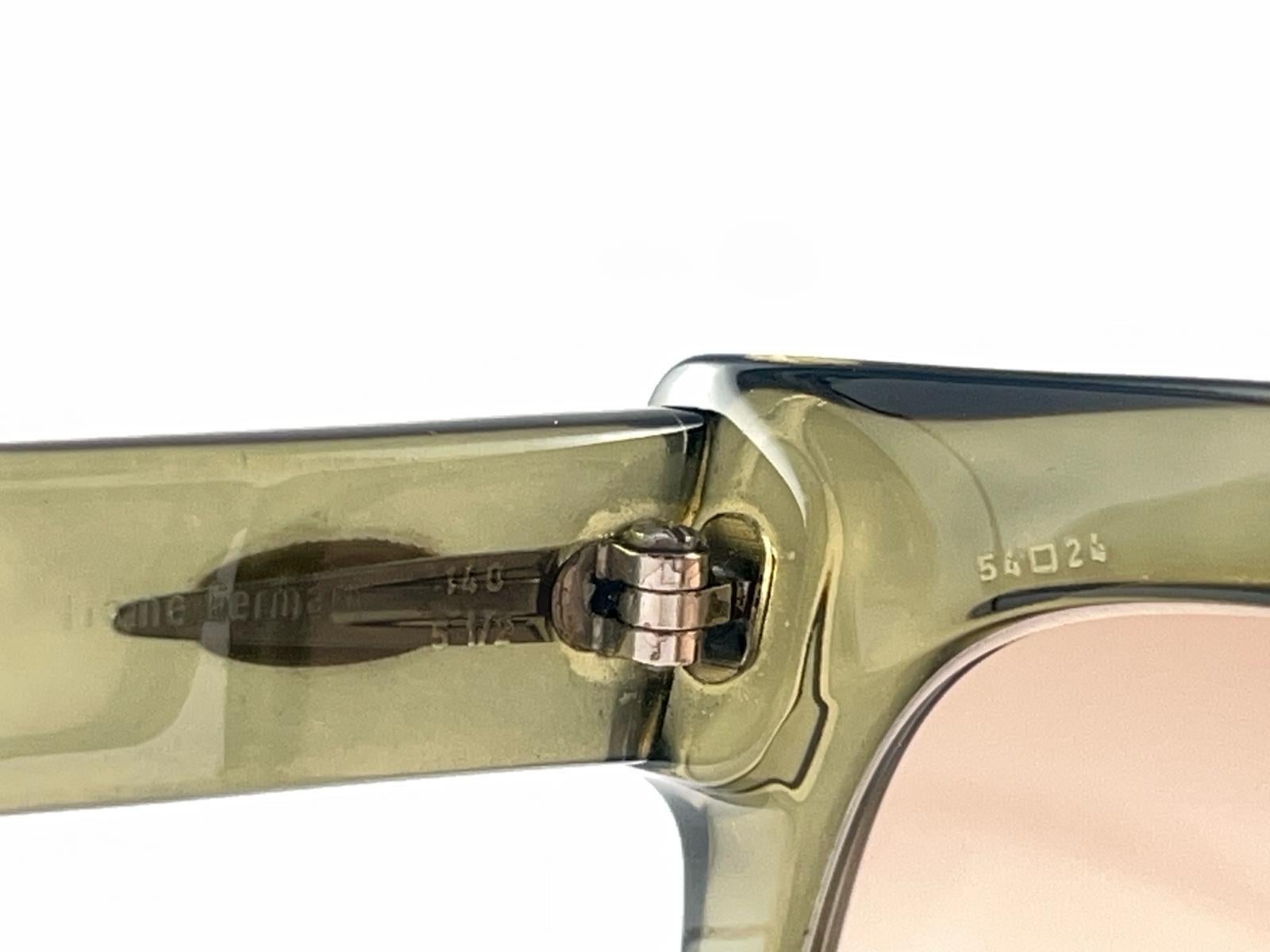 Mint Vintage Christian Dior Monsieur 1202 Optyl Translucent Green 70'S Germany 4