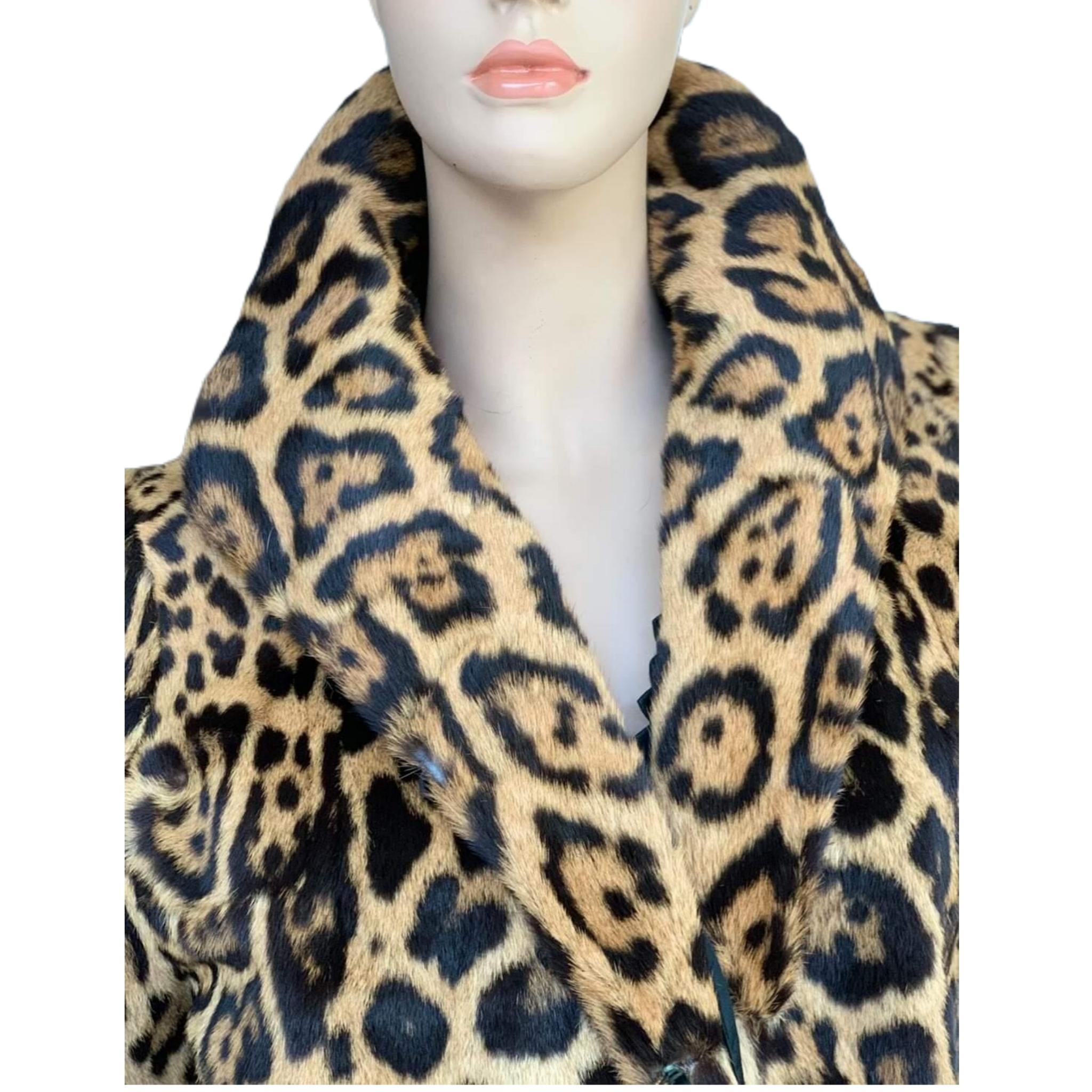 Vintage Jaguar fur coat size 8 2