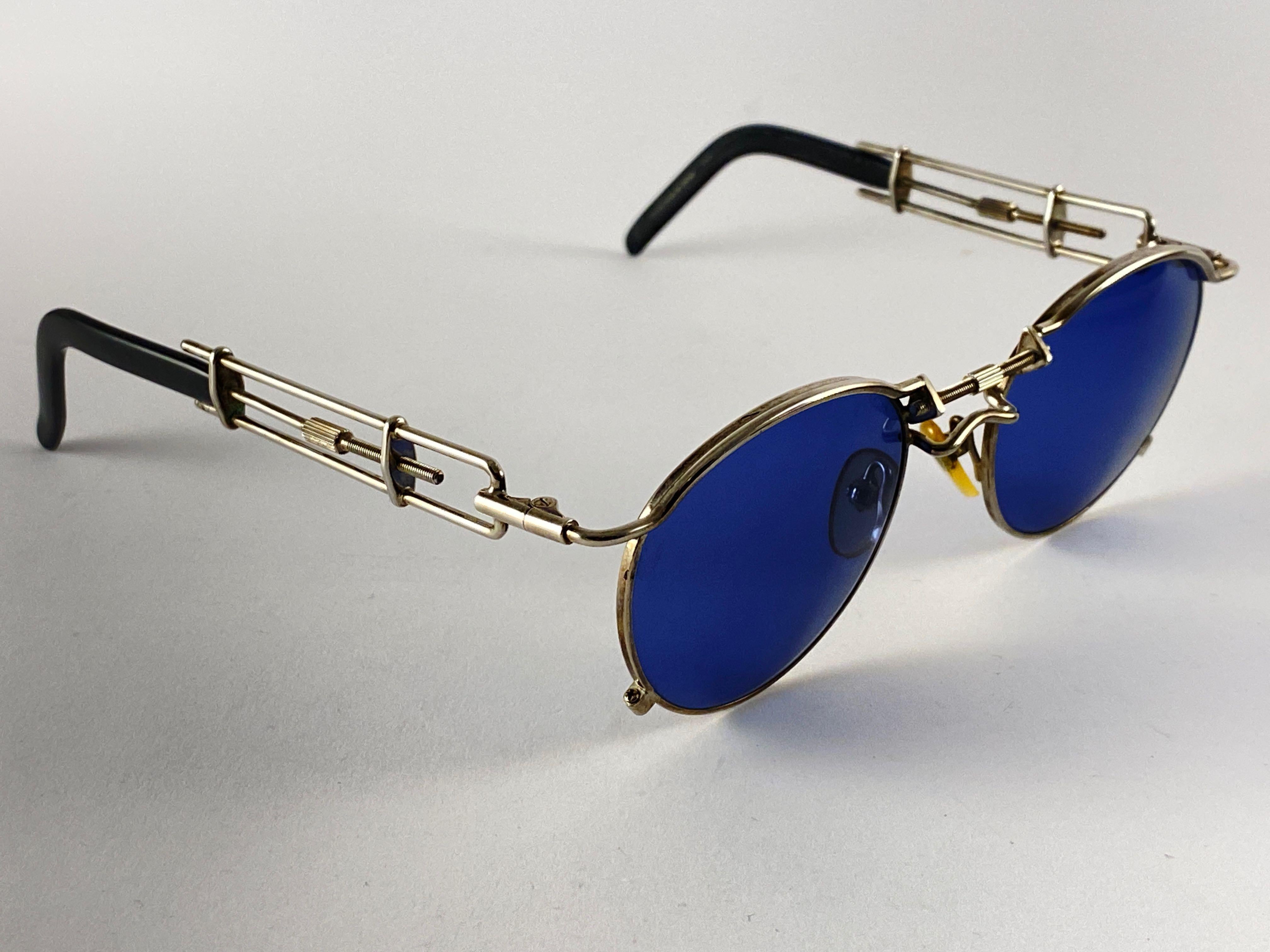 Mint Vintage Jean Paul Gaultier 56 0174 Runde graue Lens 1990er Sonnenbrille Japan im Zustand „Gut“ in Baleares, Baleares