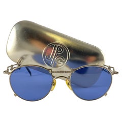 Mint Vintage Jean Paul Gaultier 56 0174 Round Grey Lens 1990's Sunglasses Japan