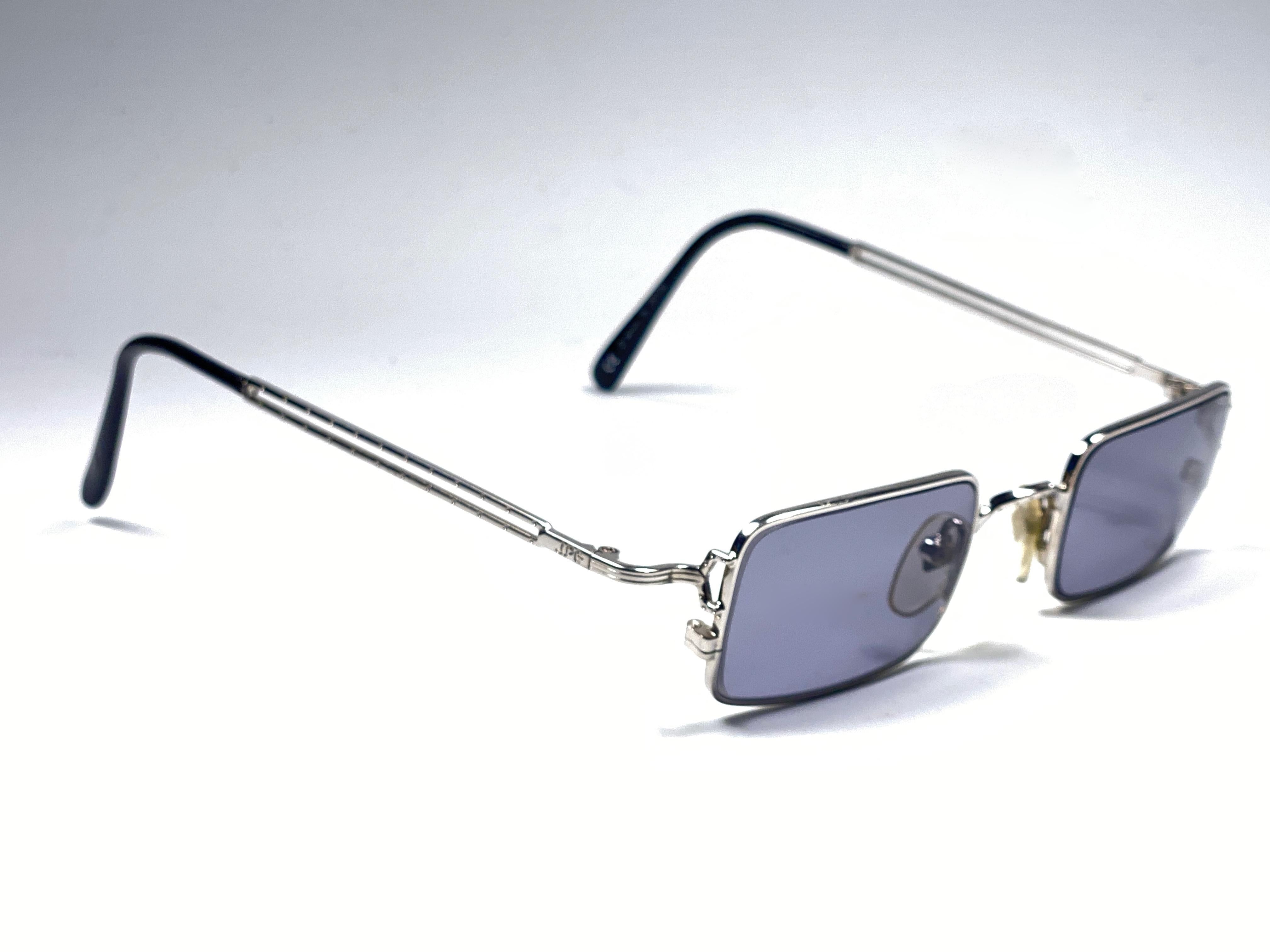Women's or Men's Mint Vintage Jean Paul Gaultier Junior 58 8101 Silver Japan Sunglasses 