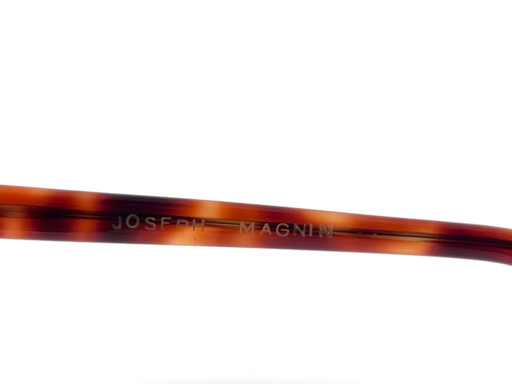 Mint Vintage Joseph Magnin Quadratische Schildpatt-Sonnenbrille 70er Jahre Hergestellt in Frankreich  im Angebot 4