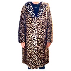 Mint Retro Leopard fur coat size 12