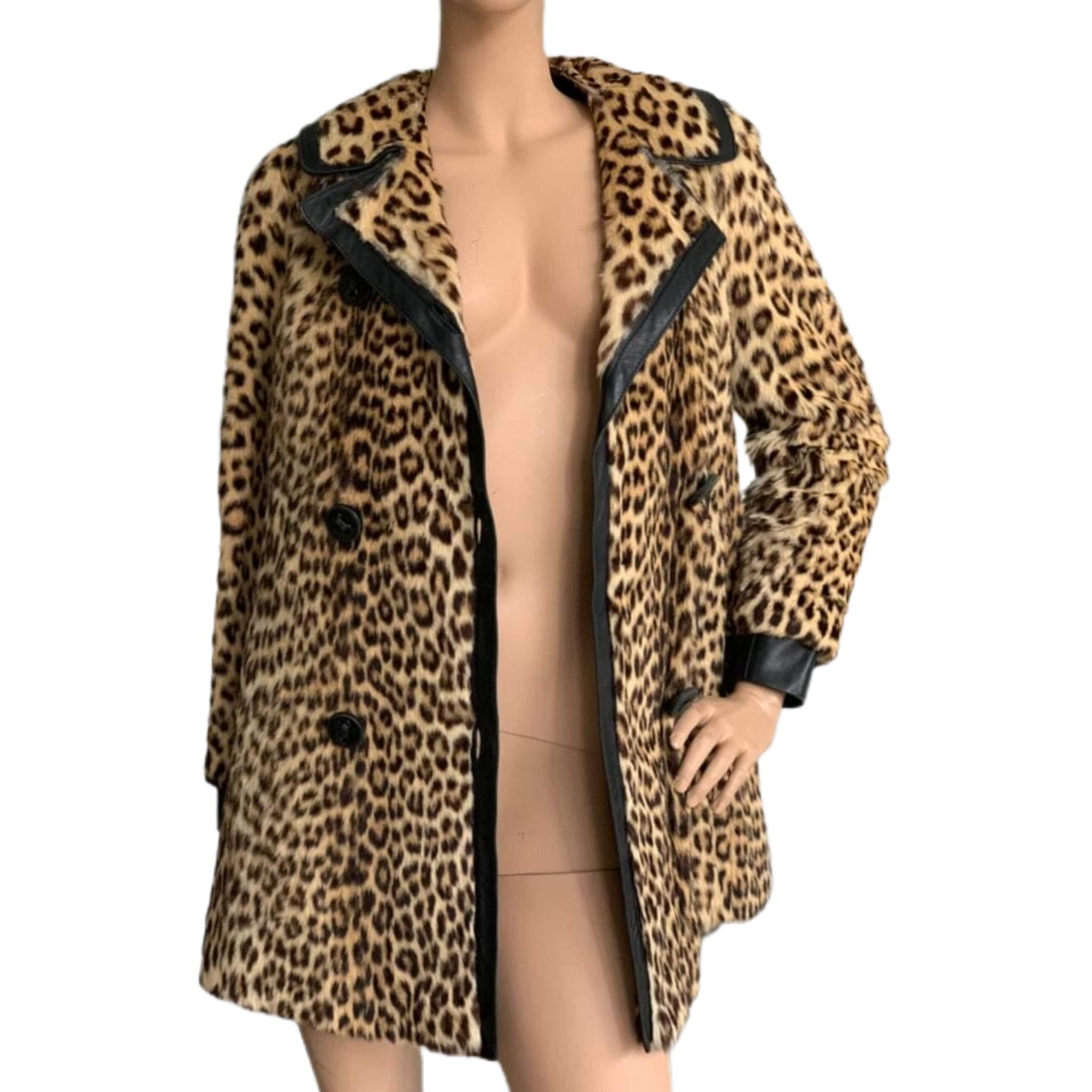 Mint Vintage Leopard fur coat size 810 at 1stDibs amur leopard coat