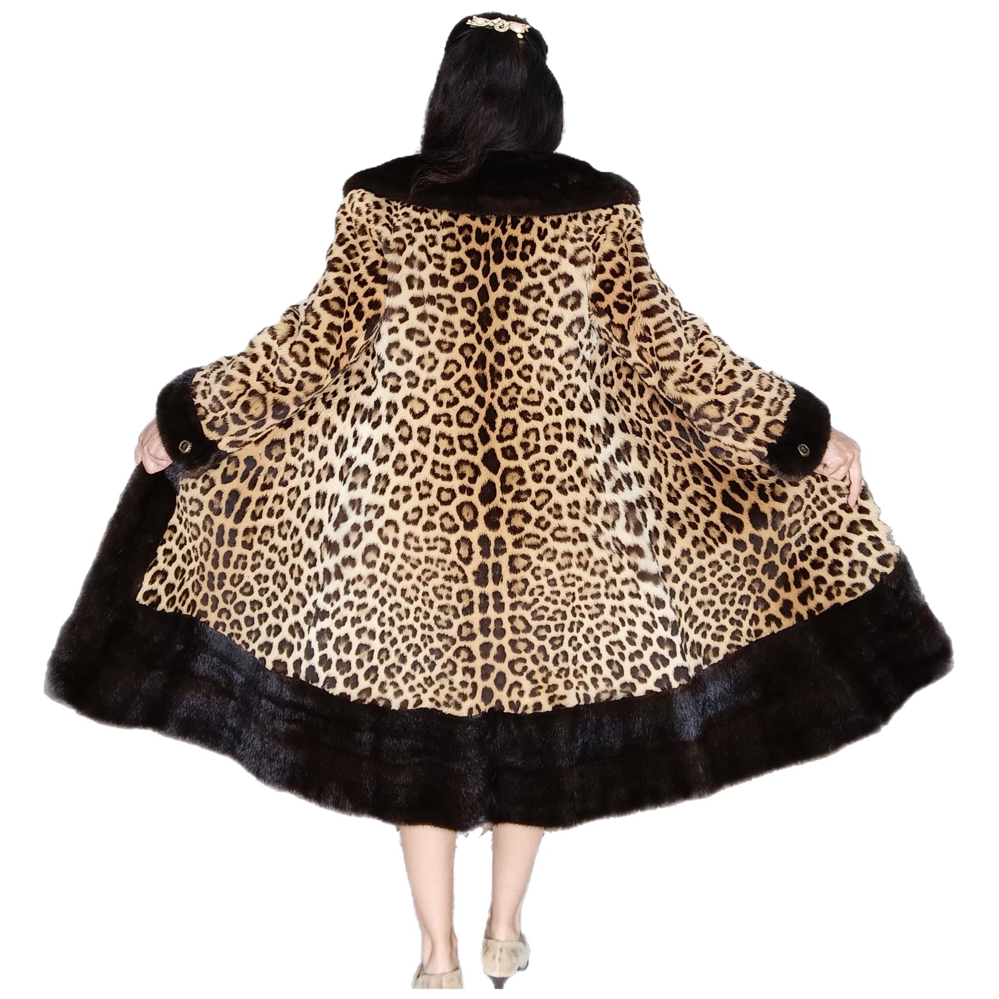 Cappotto di pelliccia leopardo vintage***congelato taglia Small 6 1