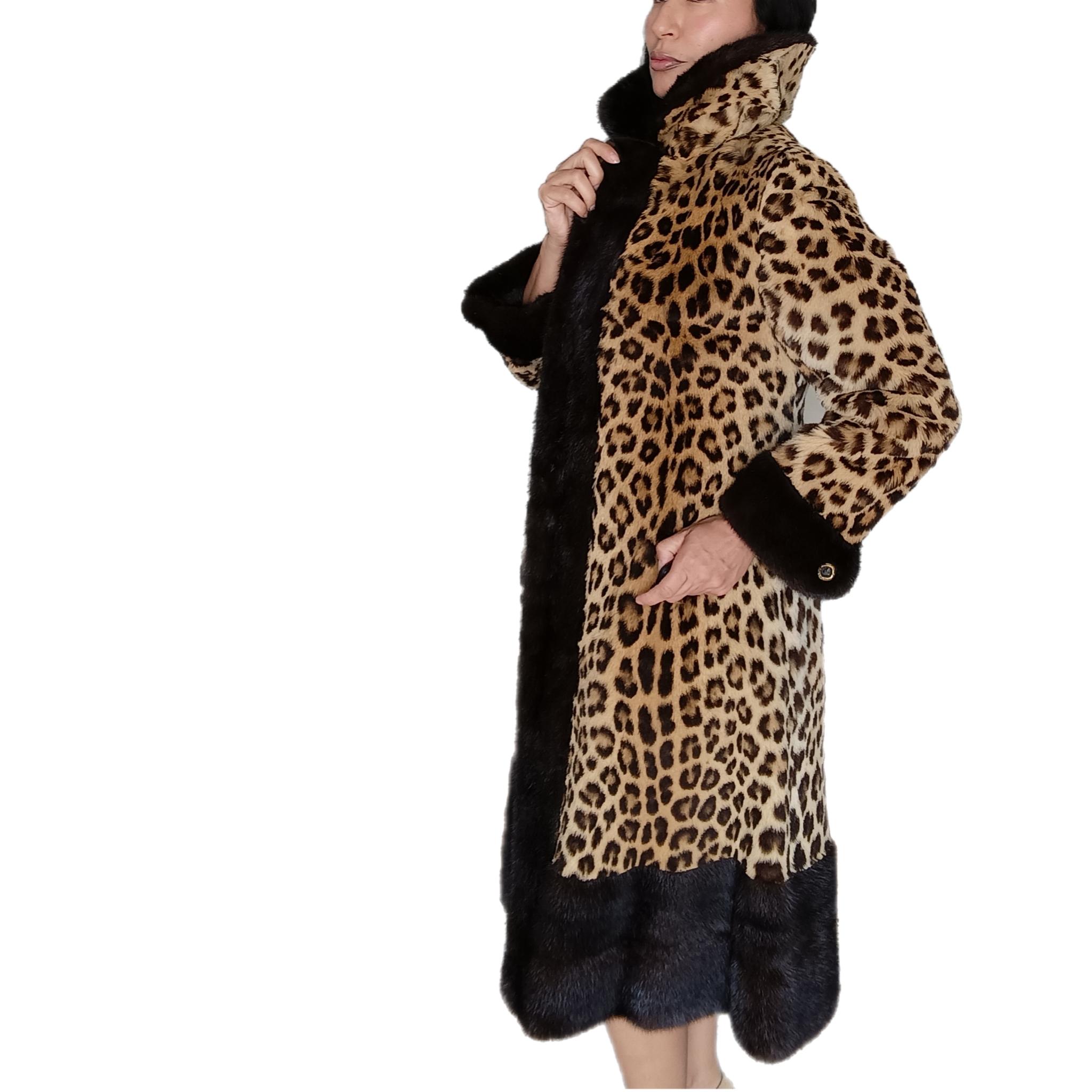Cappotto di pelliccia leopardo vintage***congelato taglia Small 6 6