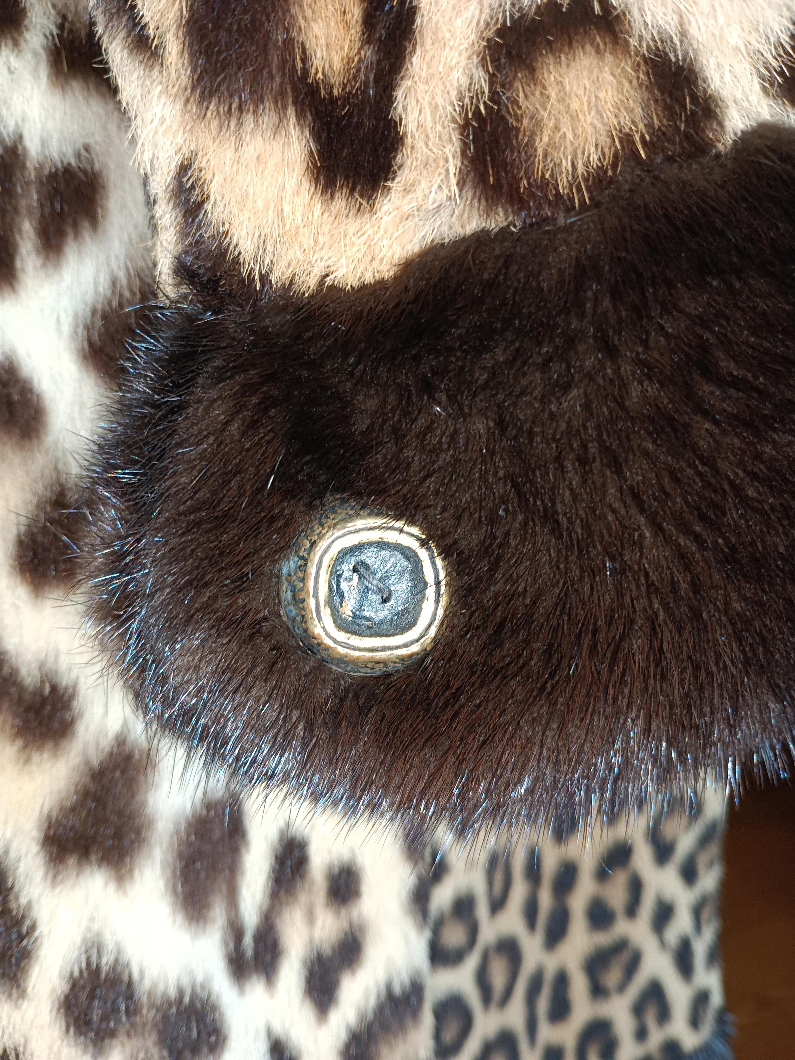 Cappotto di pelliccia leopardo vintage***congelato taglia Small 6 15