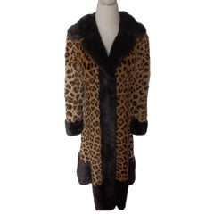 Mint Vintage Leopard fur coat***frozen vault size Small 8