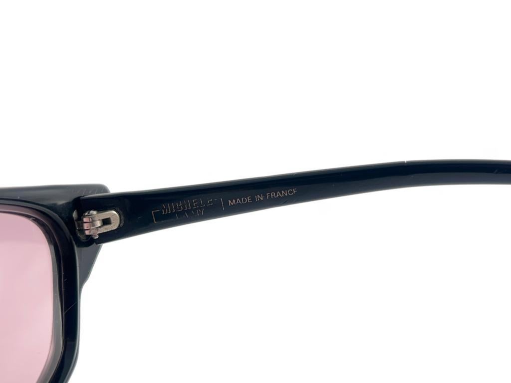 Mint Vintage Michele Lamy Rare Lacquered Frame Sunglasses 80'S Made In France For Sale 6