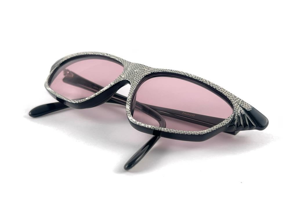 Mint Vintage Michele Lamy Rare Lacquered Frame Sunglasses 80'S Made In France For Sale 9
