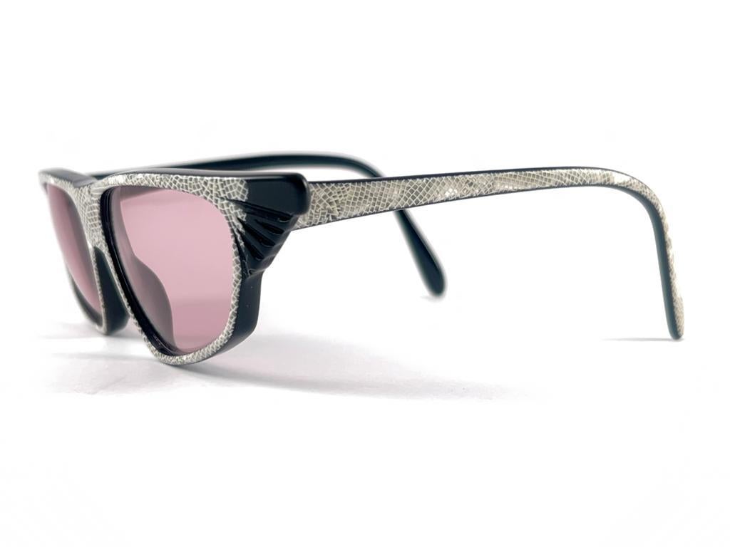 Mint Vintage Michele Lamy Rare Lacquered Frame Sunglasses 80'S Made In France In New Condition For Sale In Baleares, Baleares