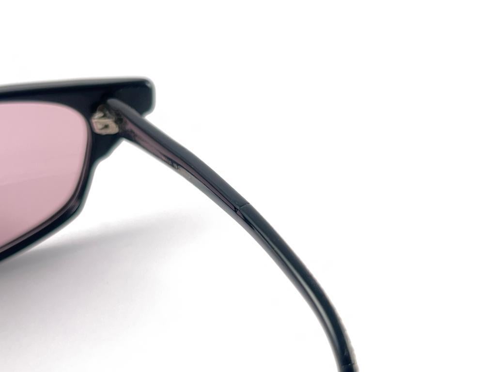 Mint Vintage Michele Lamy Rare Lacquered Frame Sunglasses 80'S Made In France For Sale 1