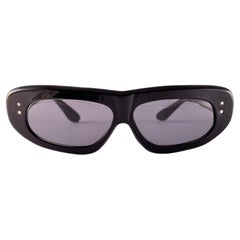 Menta Vintage de mediados de siglo Negro Máscara Gafas de sol 1960'S