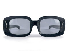Mint Vintage Midcentury Black Rectangular Frame 1960'S Made In Italy