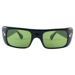 Menta Vintage Mediados de Siglo Marco Rectangular Negro 1960'S Made In Italy