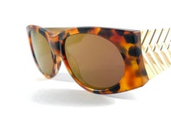 Mint Vintage Montana Schildpatt & Gold Handgefertigte in Frankreich Sonnenbrille 1980er Jahre