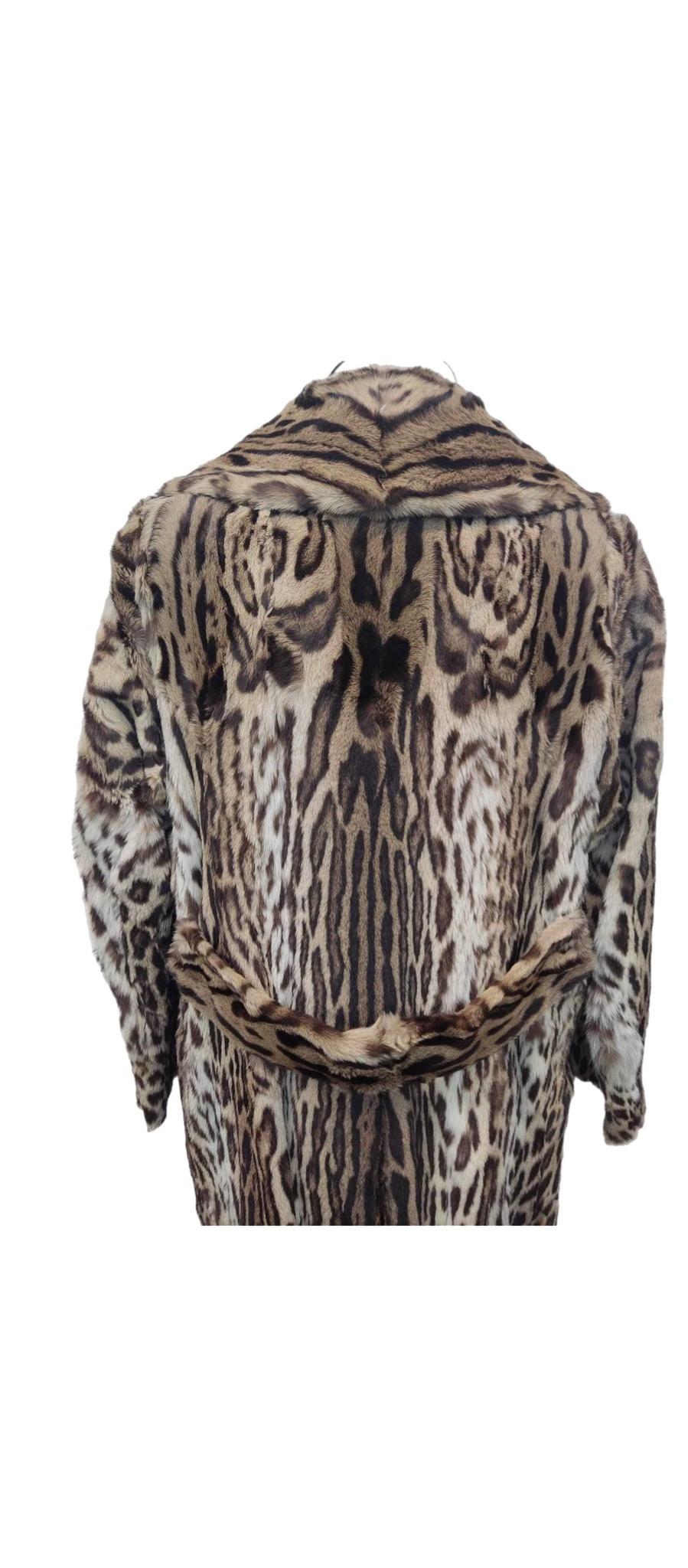 Mint Vintage ocelot fur coat size 12*****Vault unused no defects 1