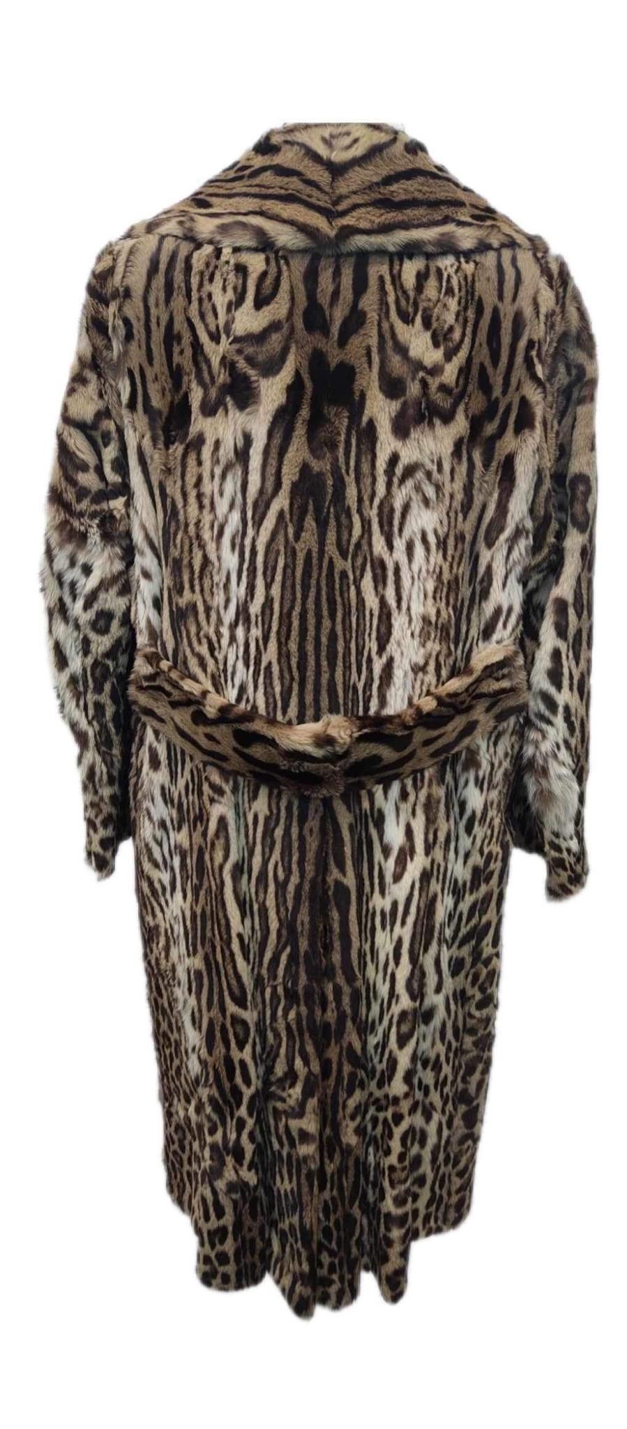 Mint Vintage Christian Dior ocelot fur coat size 12*****Vault unused no defects For Sale 4