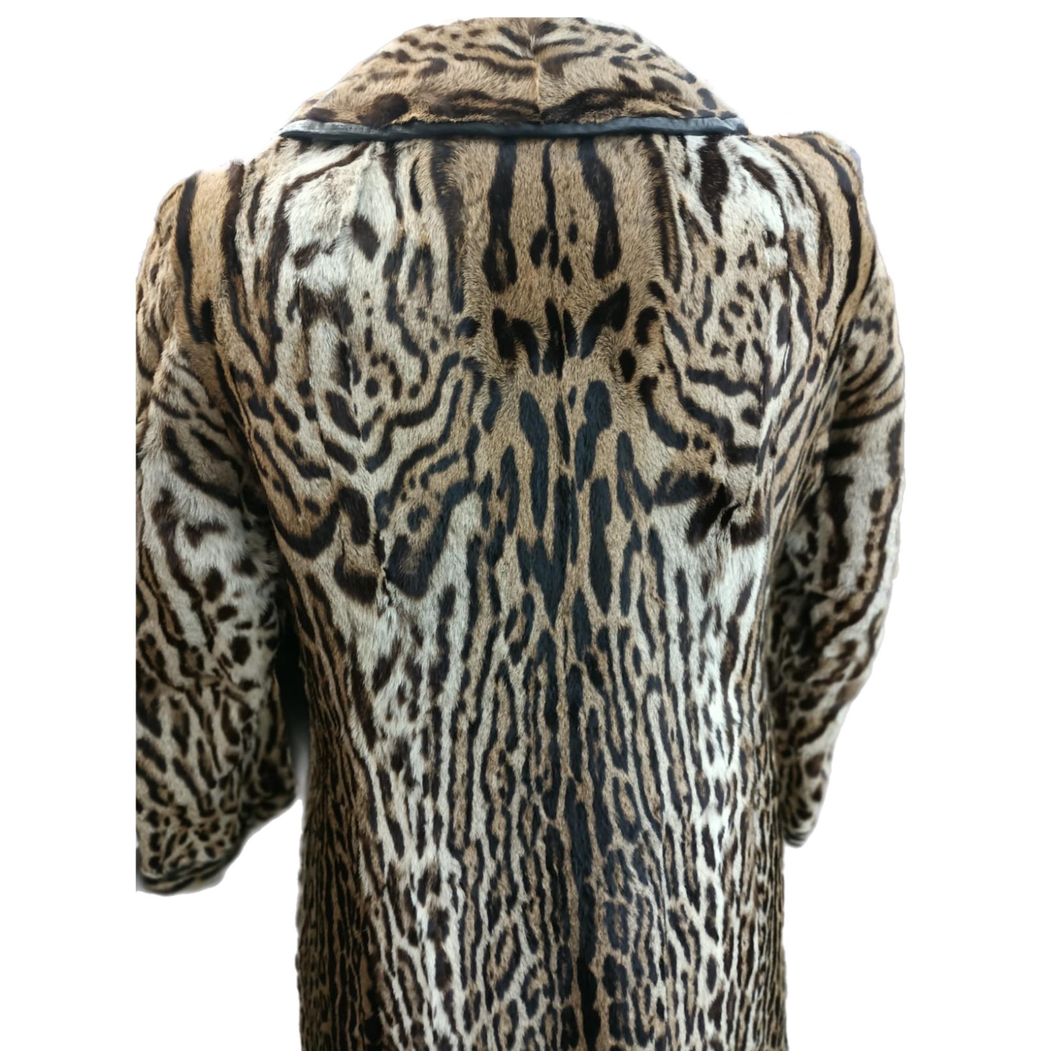 Mint Vintage Ocelot fur coat size 8 *****Vault unused no defects For Sale 6