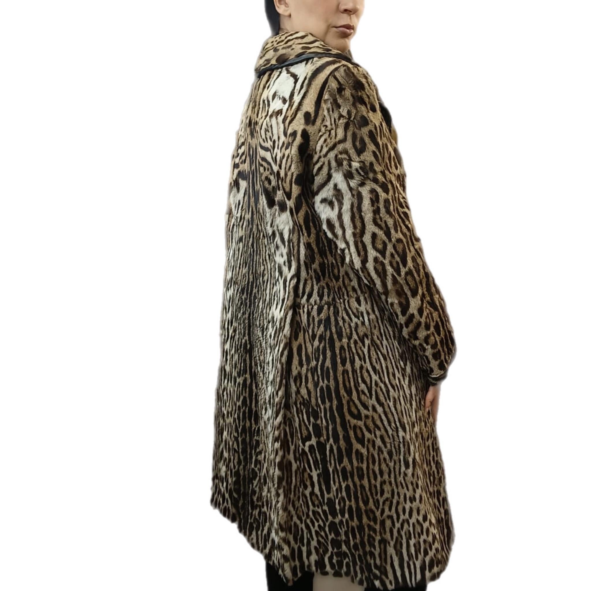 Mint Vintage Ocelot fur coat size 8 *****Vault unused no defects For Sale 7