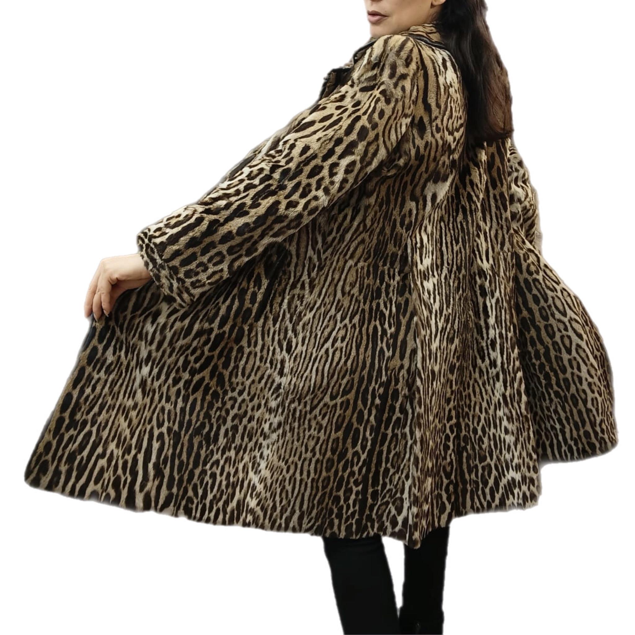 Mint Vintage Ocelot fur coat size 8 *****Vault unused no defects For Sale 8