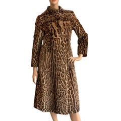Mint Vintage Ocelot fur coat size 8 *****Vault unused no defects