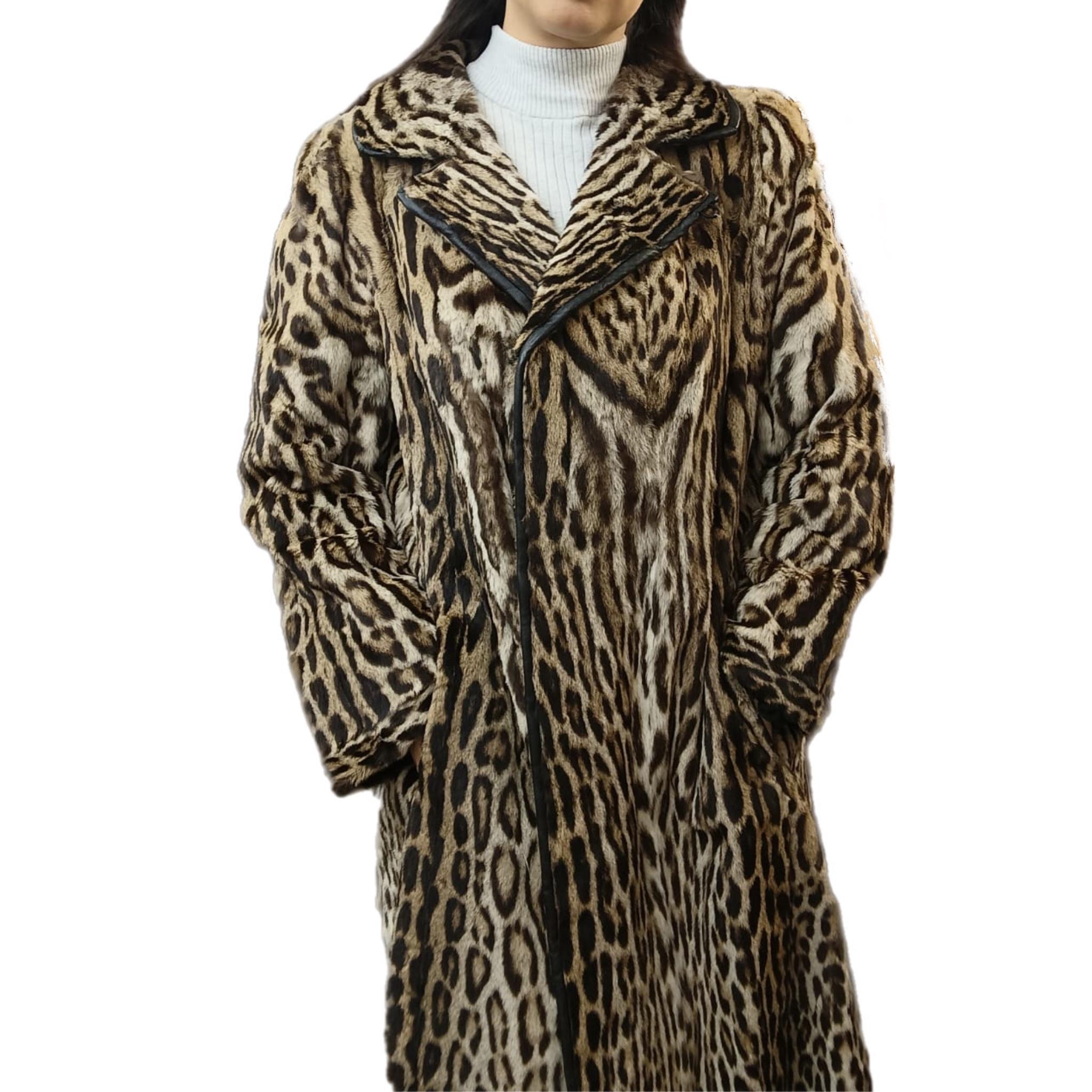 Mint Vintage Ocelot fur coat size 8 *****Vault unused no defects For Sale 2