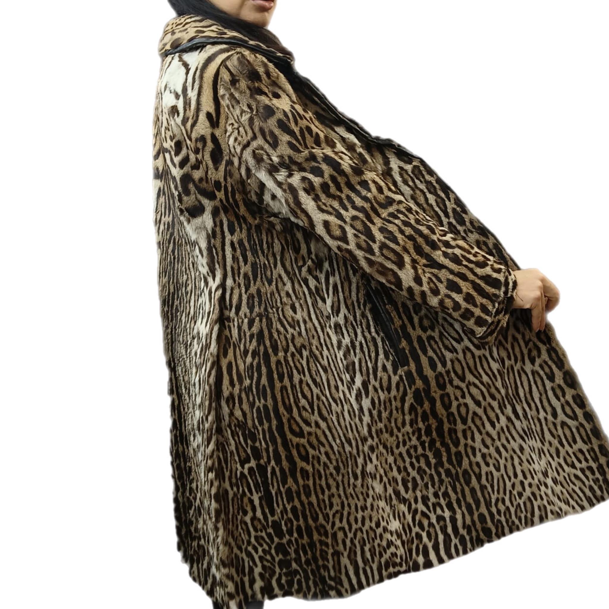 Mint Vintage Ocelot fur coat size 8 *****Vault unused no defects For Sale 4