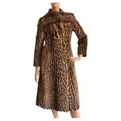 Mint Vintage Ocelot fur coat size 8 *****Vault unused no defects