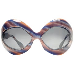 Mint Retro Pierre Marly Cocktail Oversized Avantgarde 1960's Sunglasses