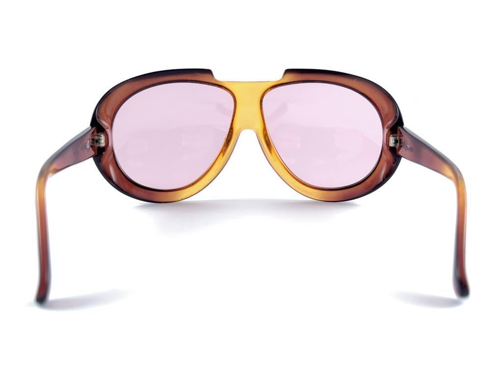 Mint Vintage Playboy Optyl Ombre Amber Oversized Optyl Sunglasses 4