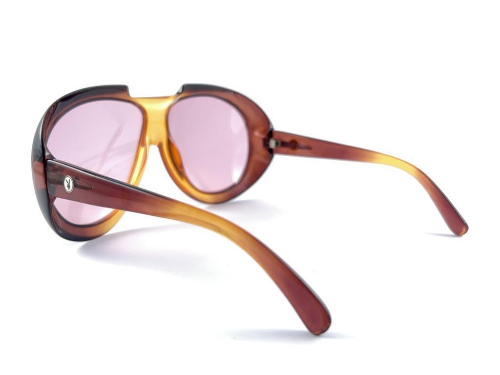Mint Vintage Playboy Optyl Ombre Amber Oversized Optyl Sunglasses 5