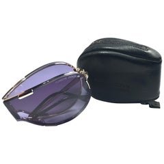 Mint Vintage Porsche Design 5629 Silver Foldable Sunglasses 1990s
