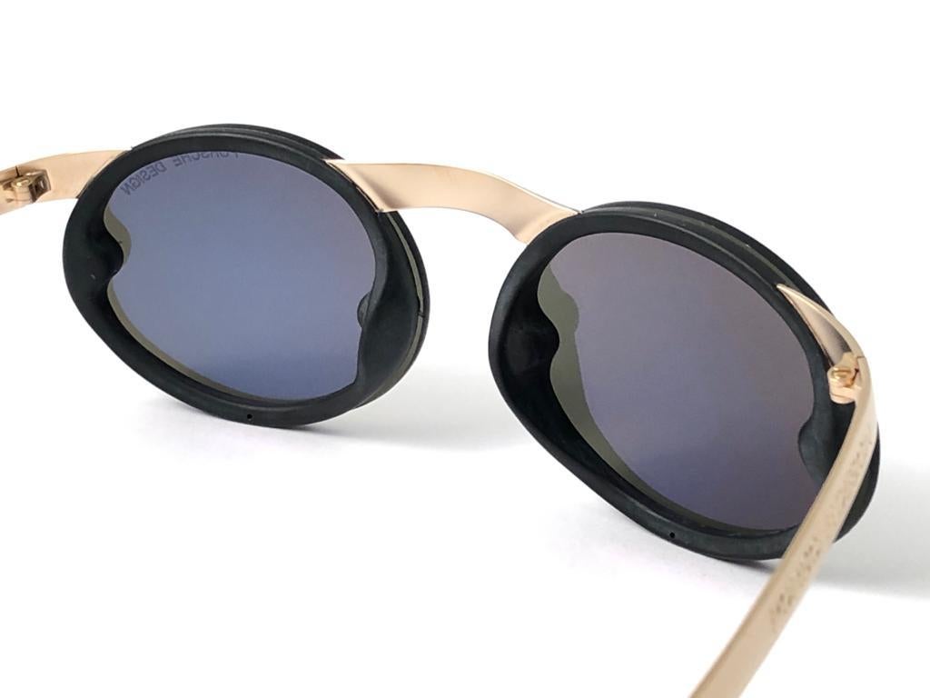 Mint Vintage Porsche Design 5694 40 Gold Matte Magnetische Sonnenbrille Österreich 1