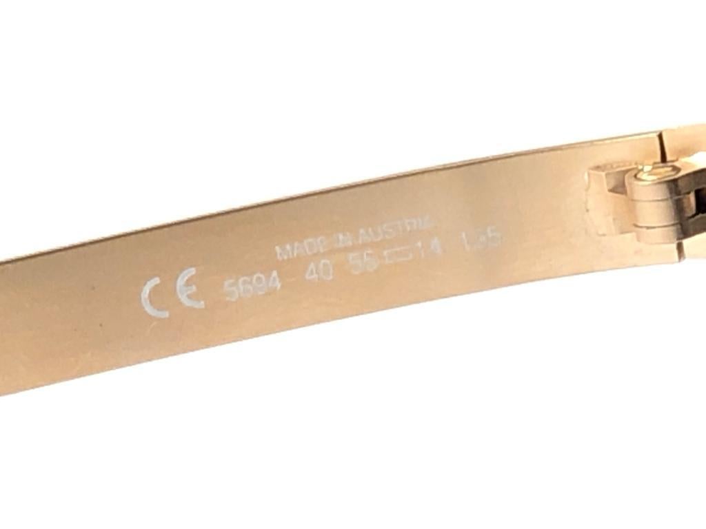 Mint Vintage Porsche Design 5694 40 Gold Matte Magnetische Sonnenbrille Österreich 3