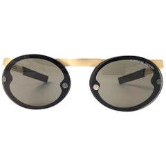 Mint Vintage Porsche Design P00050 Gold Matte Magnetic Sunglasses Austria