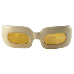 Menta Vintage Raro 1960'S Robusto Solfina Jaspeado Gafas de sol 1960'S
