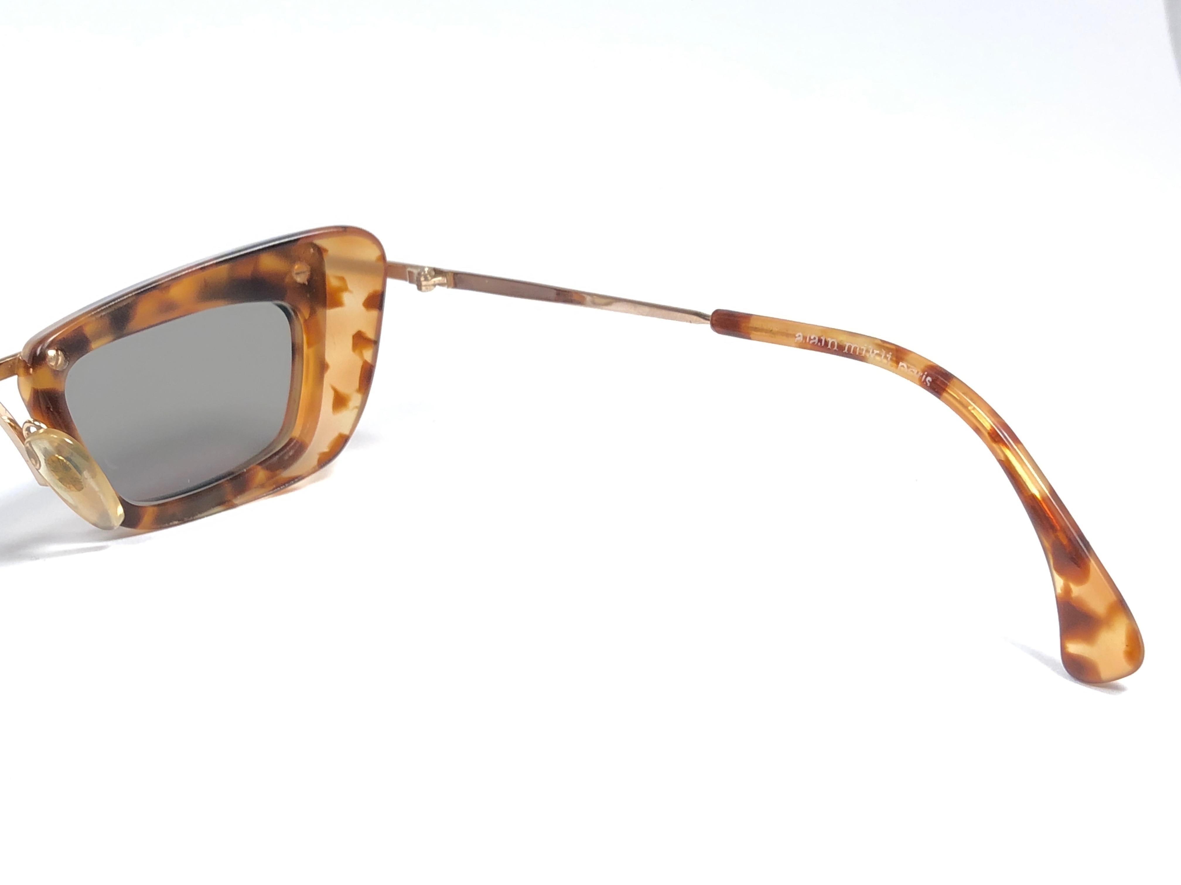 Mint Vintage Rare Alain Mikli 4102 600 Tortoise Sunglasses 1990 In Excellent Condition In Baleares, Baleares
