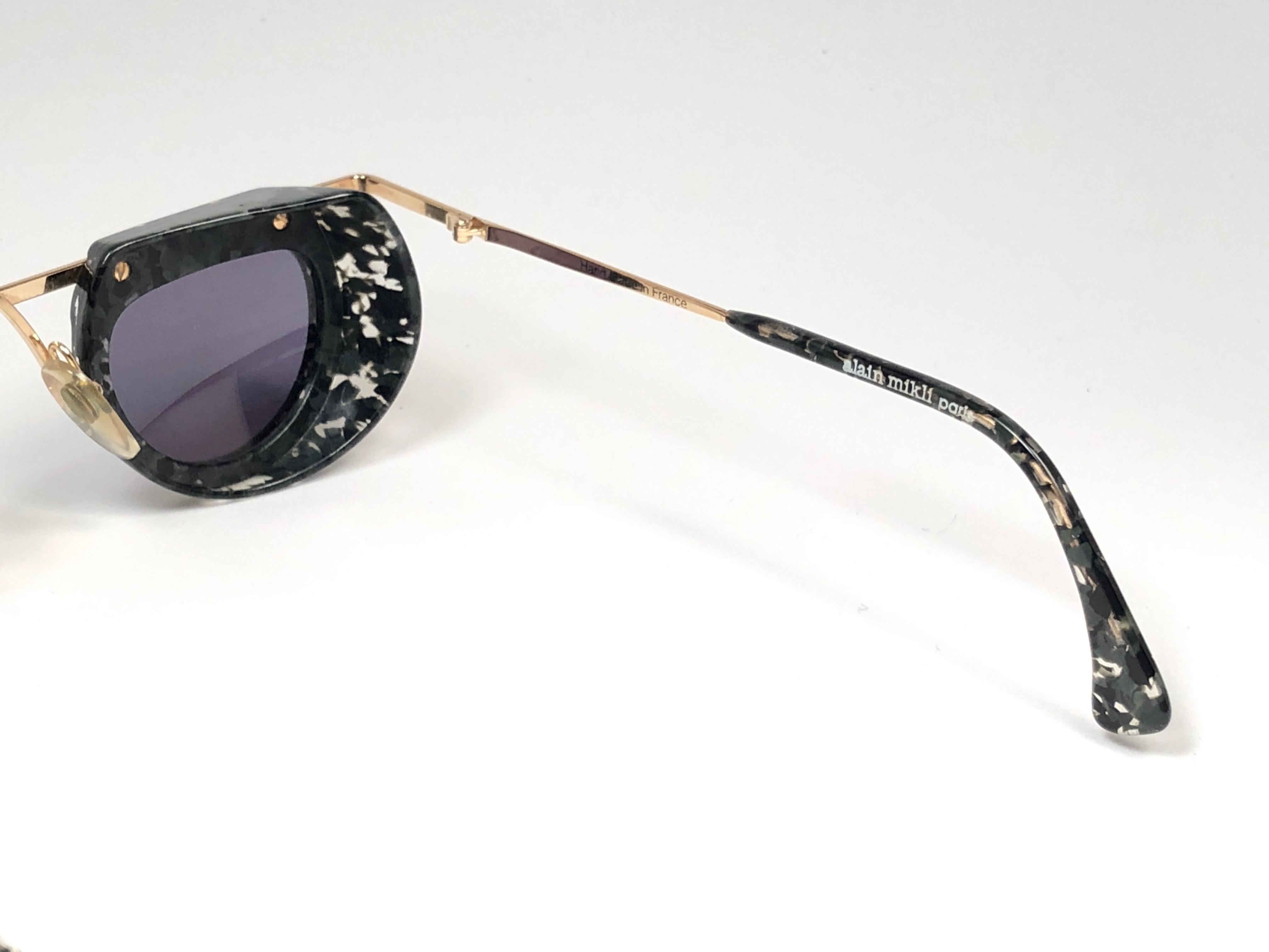 Mint Vintage Rare Alain Mikli 4102 614 Camouflage Sunglasses 1990 In New Condition For Sale In Baleares, Baleares
