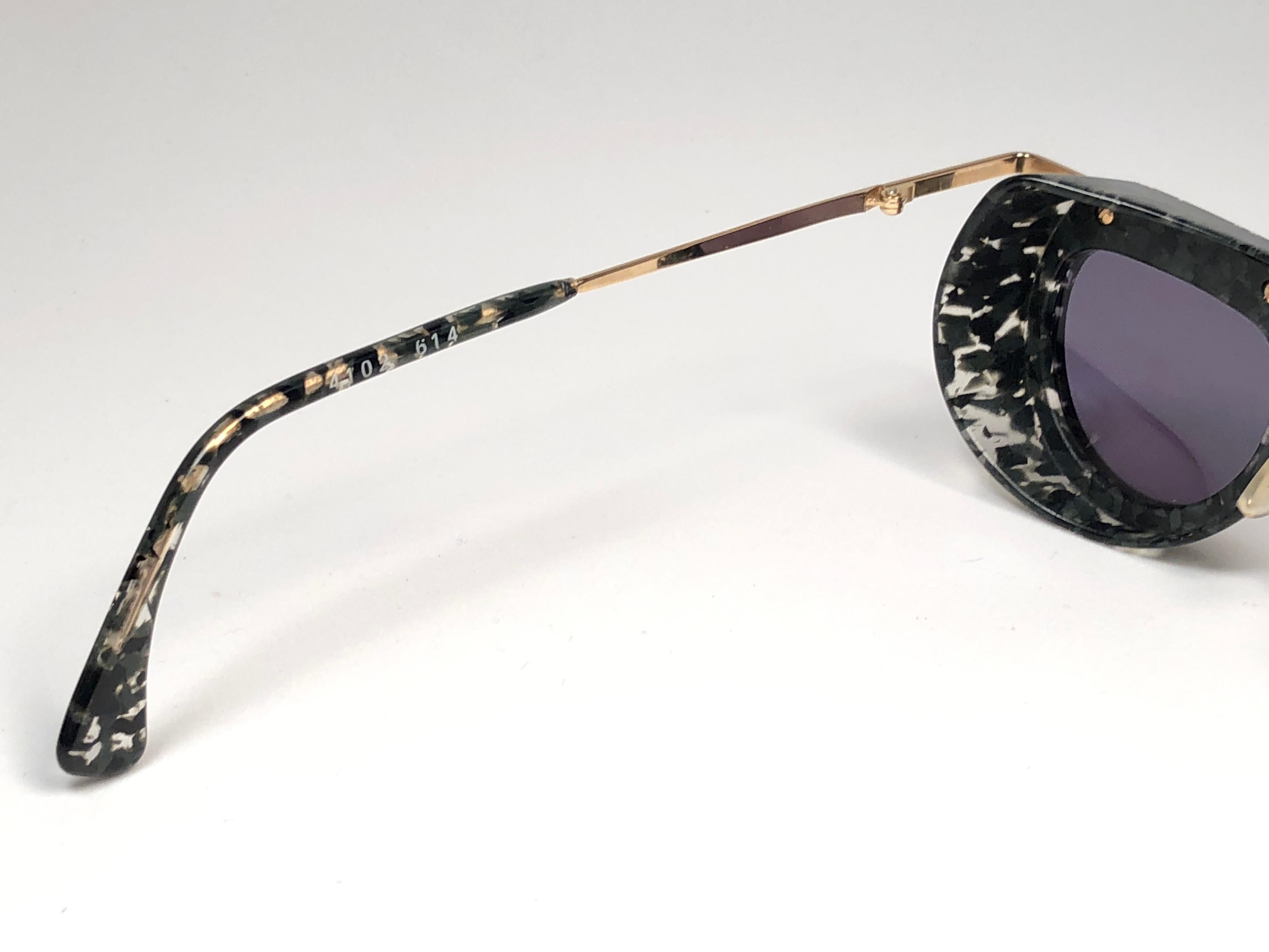 Women's or Men's Mint Vintage Rare Alain Mikli 4102 614 Camouflage Sunglasses 1990 For Sale