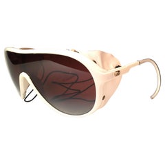 Mint Vintage Ray Ban B&L Wings White Side Cups Double Mirror Lenses Sunglasses