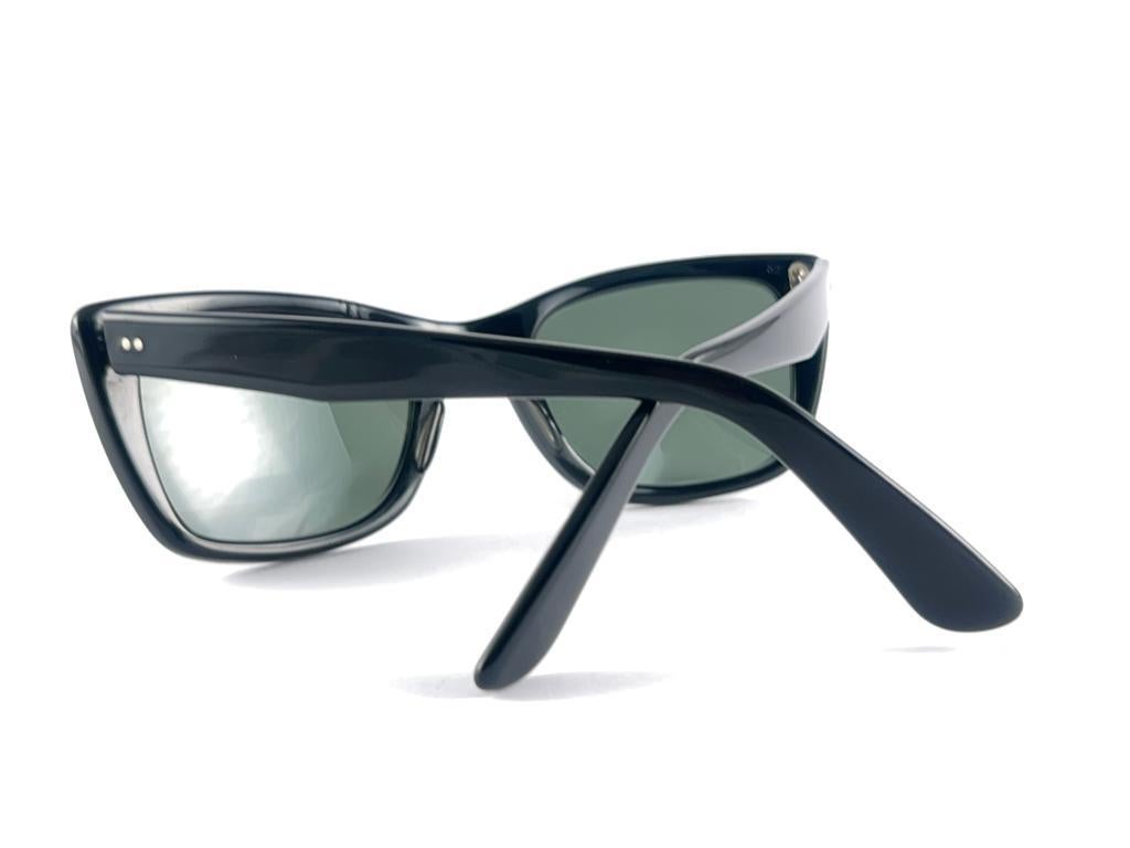 Mint Vintage Ray-Ban Caribbean 1960's Midcentury Grey Lenses Usa B&L Sunglasses en vente 5