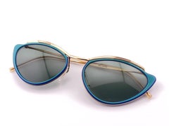 Mint Vintage Sol Amor Blue Cat Eye Frame Sunglasses 1960's France
