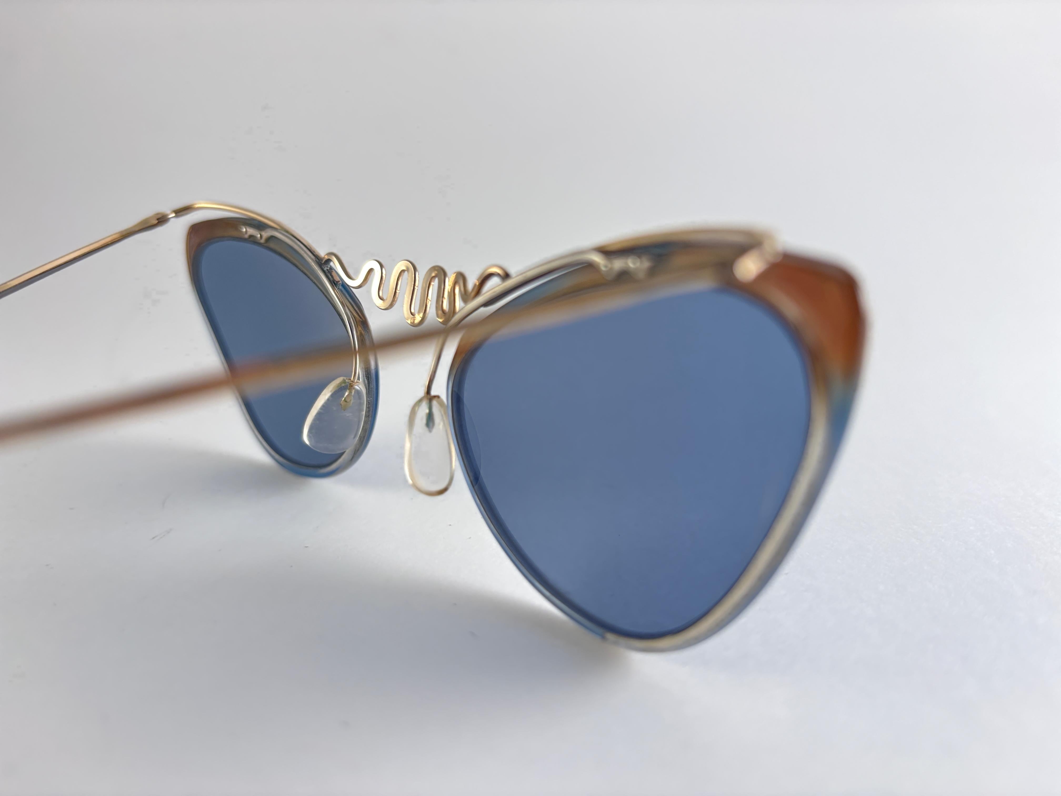 Mint Vintage Sol Amor Cat Eye Serpent Frame Sonnenbrille 1960er Frankreich (Grau) im Angebot